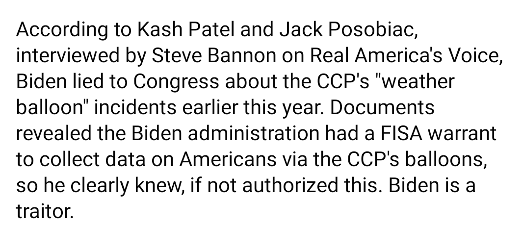 Ghost46226's tweet image. @JudiciaryGOP @RepJamesComer @DanNewsManBall I wonder if this is true. #CCPChina #FISAWarrant #BidenHarris2024