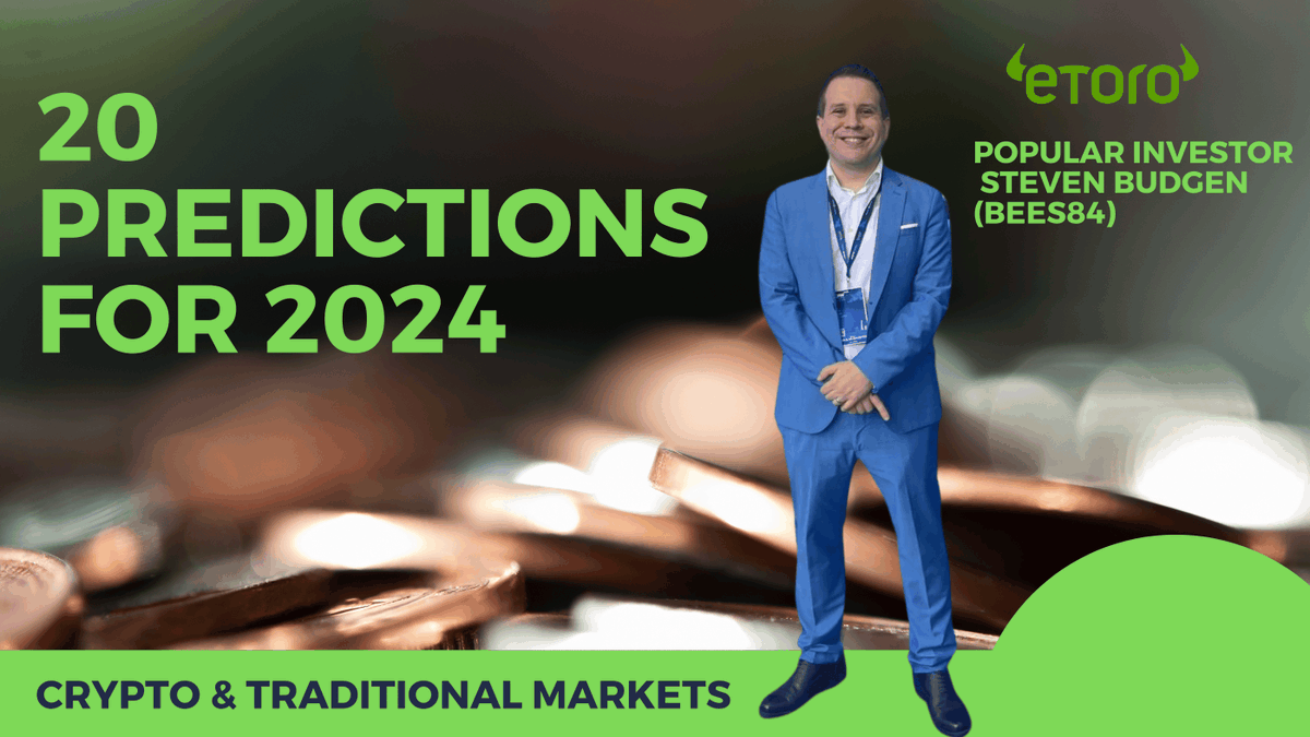 𝟐𝟎 𝐌𝐚𝐫𝐤𝐞𝐭 𝐏𝐫𝐞𝐝𝐢𝐜𝐭𝐢𝐨𝐧𝐬 𝐟𝐨𝐫 𝟐𝟎𝟐𝟒 𝐅𝐫𝐨𝐦 𝐀 𝐅𝐮𝐥𝐥 𝐓𝐢𝐦𝐞 𝐈𝐧𝐯𝐞𝐬𝐭𝐨𝐫 - 𝐂𝐫𝐲𝐩𝐭𝐨 𝐚𝐧𝐝 𝐓𝐫𝐚𝐝𝐢𝐭𝐢𝐨𝐧𝐚𝐥 𝐌𝐚𝐫𝐤𝐞𝐭𝐬

(𝑁𝑜𝑡 𝐹𝑖𝑛𝑎𝑛𝑐𝑖𝑎𝑙 𝑎𝑑𝑣𝑖𝑐𝑒, 𝐼 𝑤𝑖𝑙𝑙 𝑏𝑒 𝑤𝑟𝑜𝑛𝑔 𝑜𝑛 𝑚𝑎𝑛𝑦)

#Crypto 𝐑𝐞𝐥𝐚𝐭𝐞𝐝