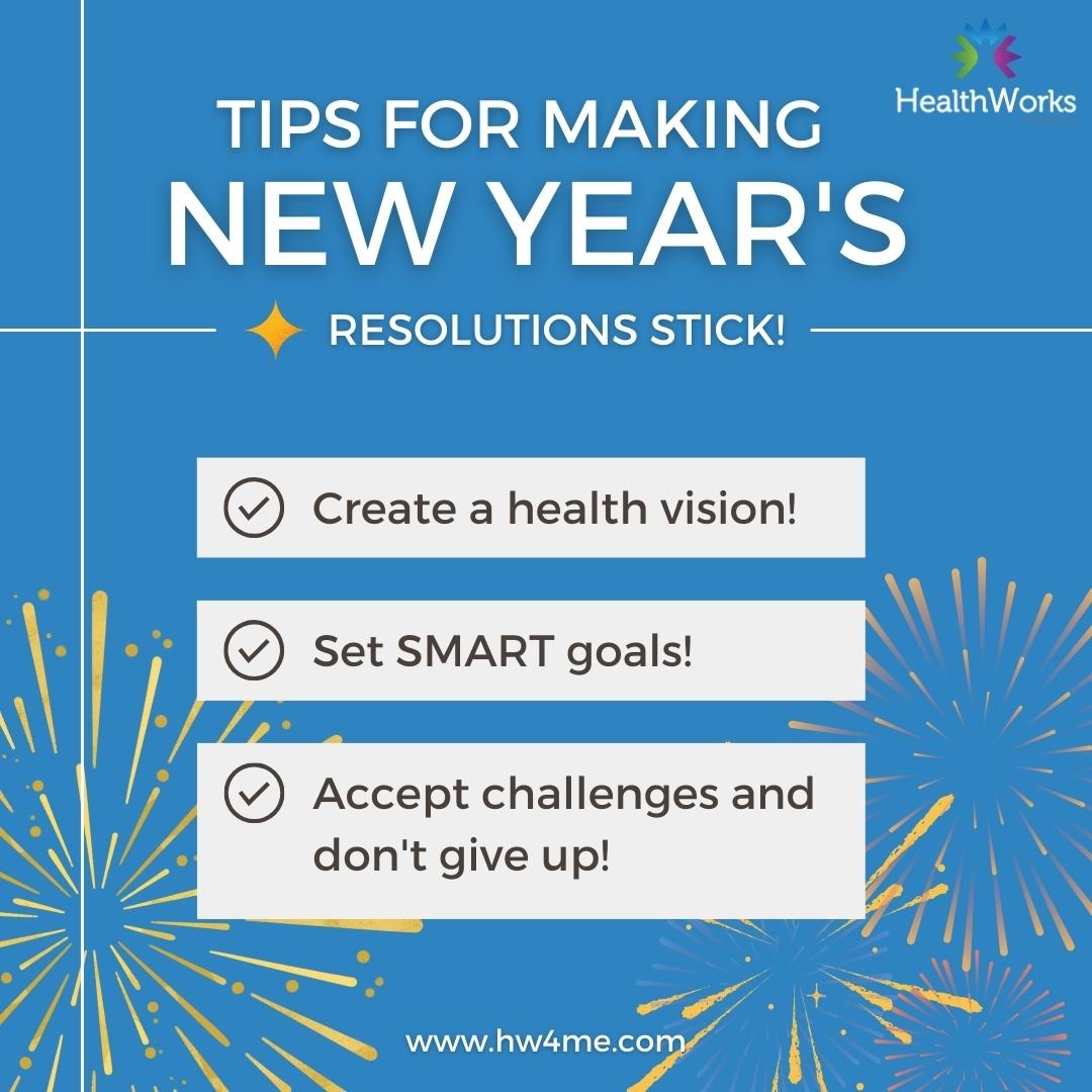 YourTotalLife's tweet photo. If you're gearing up for 2024 resolutions, check out Mayo Clinic's secrets to success:

1.) Create a health vision 
2.) Set SMART goals 
3.) Accept challenges and don't give up

Read more: https://t.co/E2KdjnQUJd

Connect to HeathWorks today! https://t.co/2cHPQJzL9R https://t.co/J98EkCV4j7