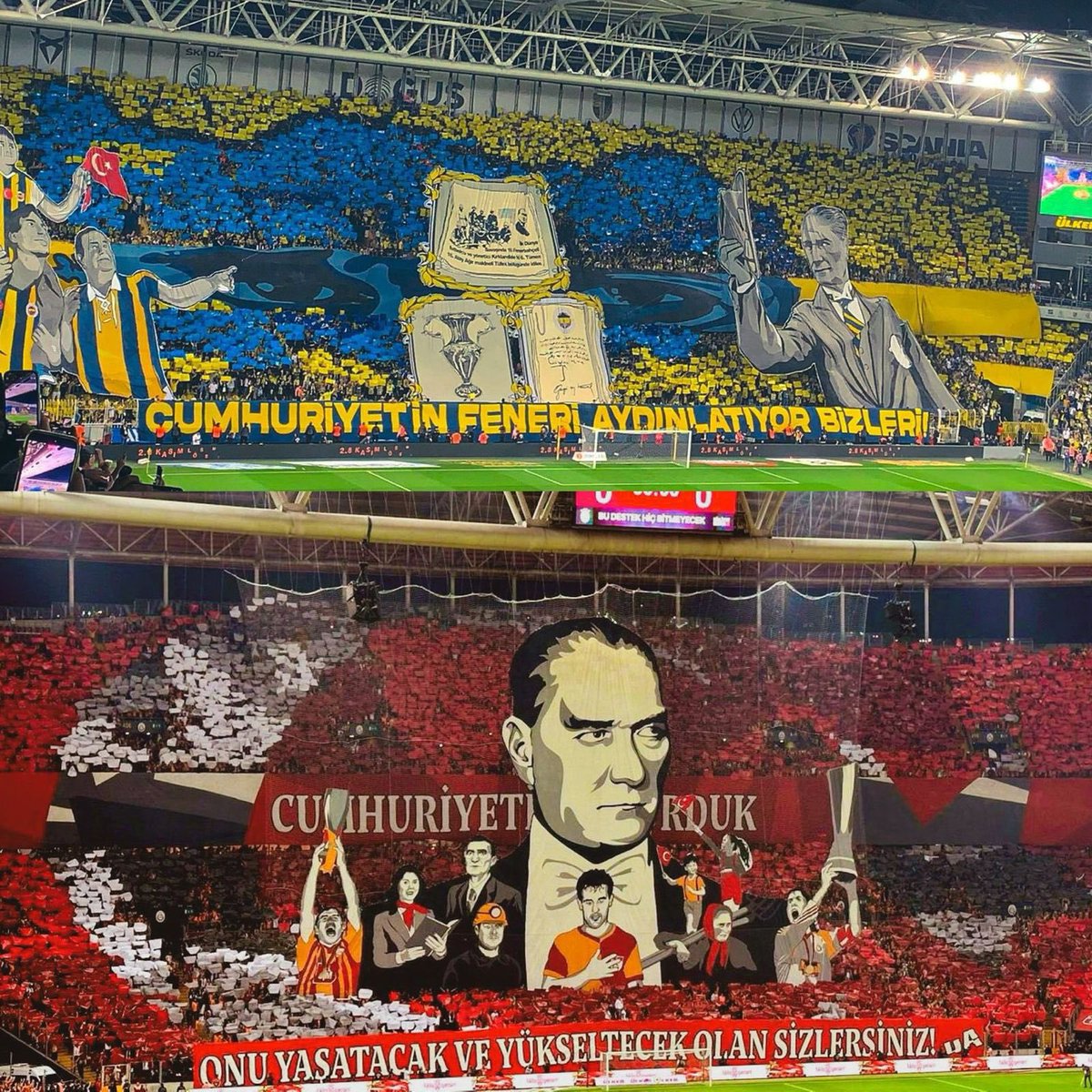 Bir Galatasaraylı olarak iki takımımızla da gurur duydum Vatan ve Atatürk kırmızı çizgimizdir #iptal