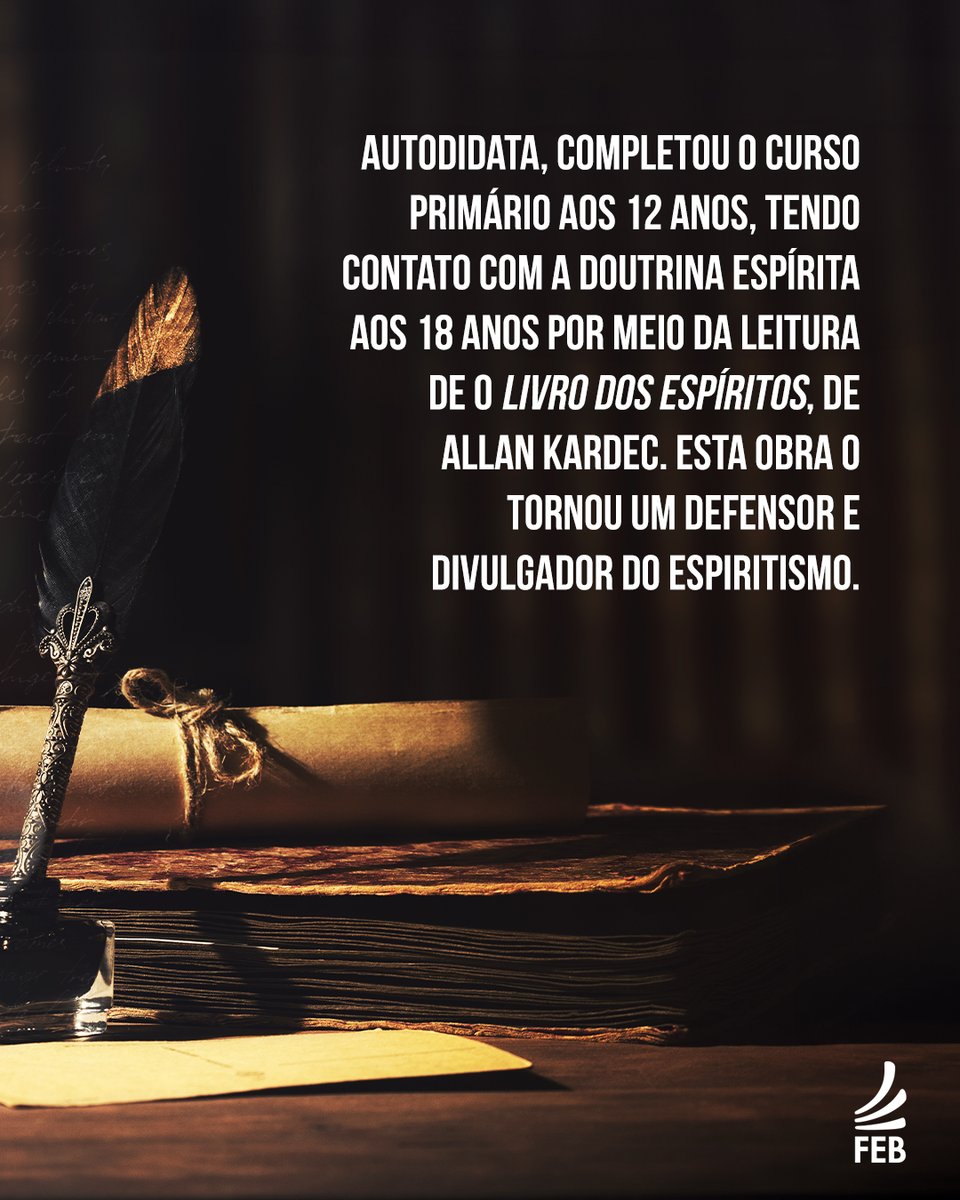 FEB_Oficial's tweet photo. Léon Denis (1846-1927) foi um escritor, pesquisador e palestrante espírita entre o final do  século 19 e o início do século 20. Confira mais sobre sua história no portal da FEB: https://t.co/b1ALMpr6Xa
#EfemeridesEspiritas #ComunicacaoFEB #federacaoespiritaBR #BrasilEspirita https://t.co/BjfoHgQv0a