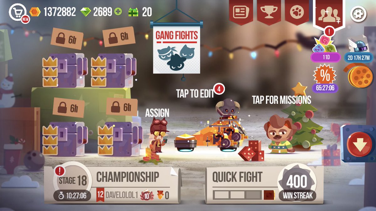 Took a whole year, we’re back where we started.  C.A.T.S