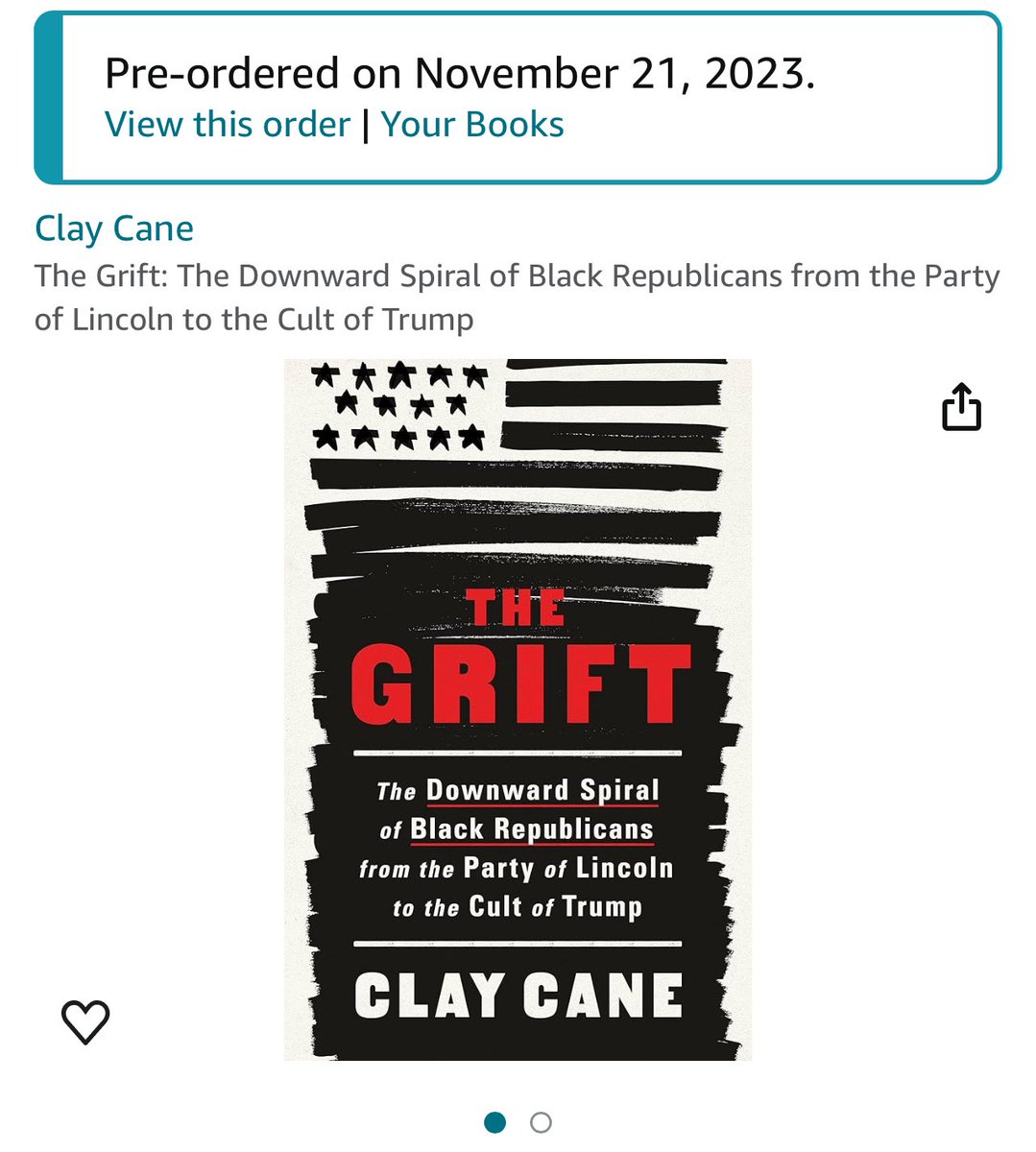 Clay Cane on X: Thank you! Just 32 days until The Grift: The