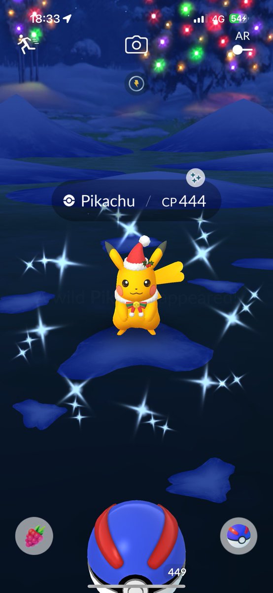 iampirus's tweet photo. It's finally mine! F***k off #niantic #pokemongo #shiny #santachu #pikachu #santa https://t.co/njnsLsi2U7