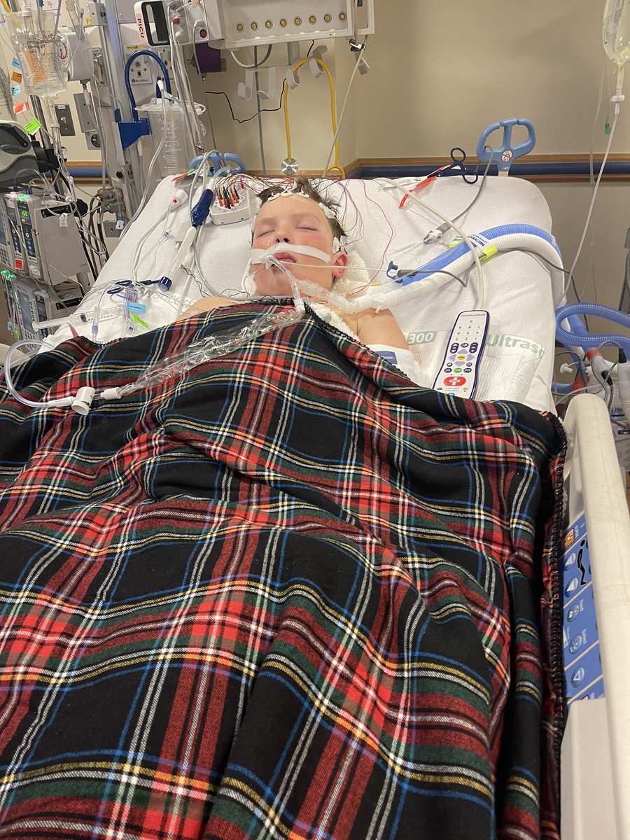 PShuck's tweet image. Brutal Friday for Logan. He had a seizure at 630am and is currently on a respirator as a precaution. Early CT scans show no bleeding or clots. We will continue praying and he will keep fighting.