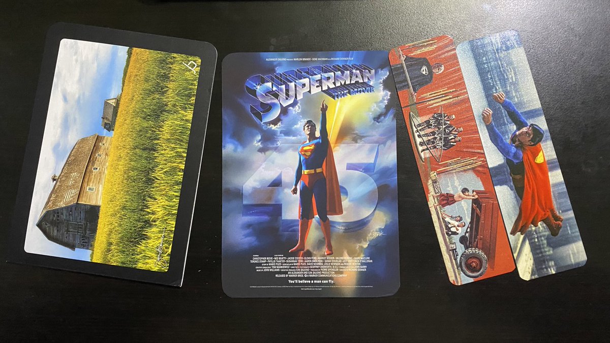 Superman: The Movie officially turned 45 this month and I received this nice package with a very nice card from the folks at @CapedWonderJim this week. It’s an honor to be a part of the Superman 78 team.