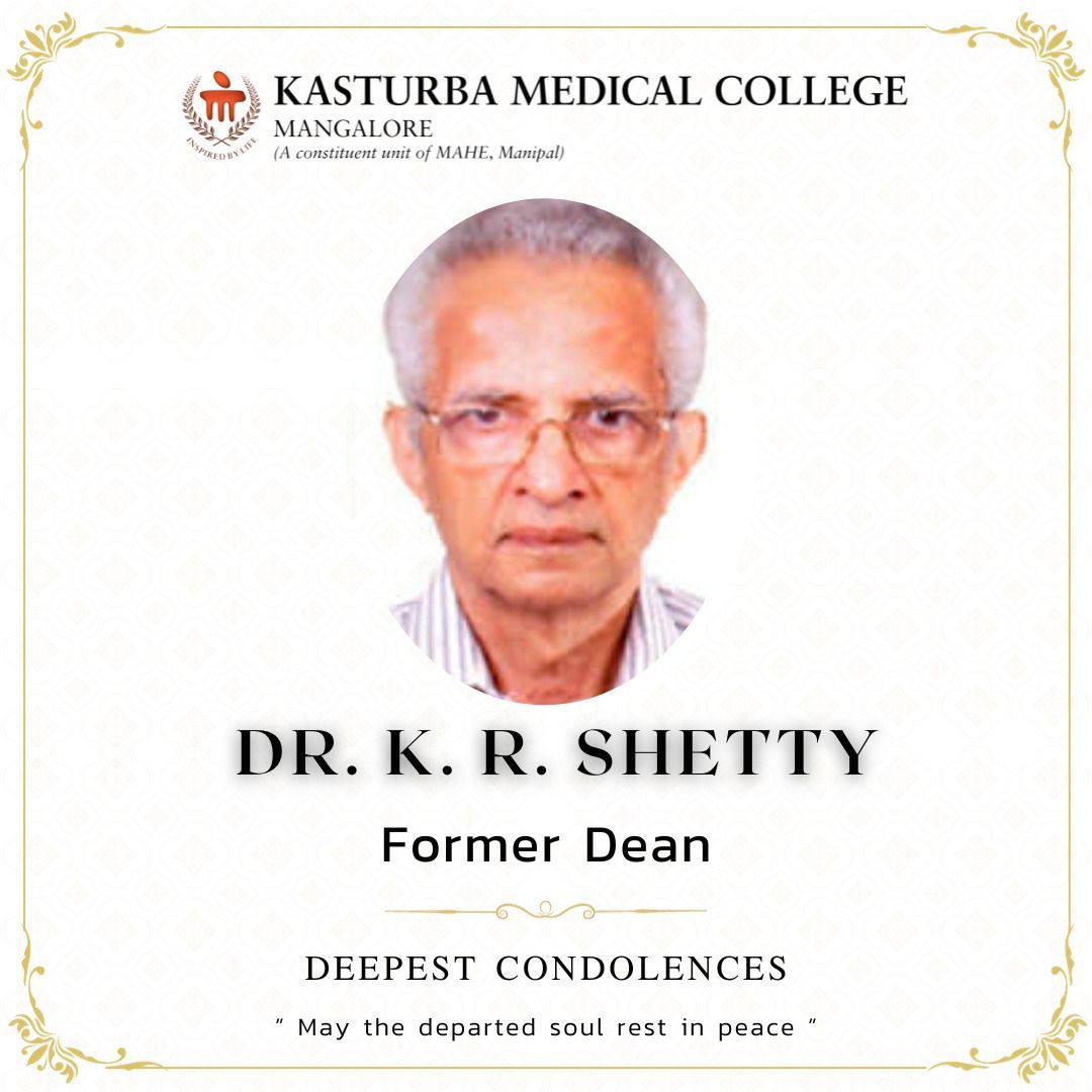 sundar_s1955's tweet photo. Om Shanti
Prof Dr KR Shetty 
Great teacher Clinician par excellence 
and a wonderful human being
Taught me ethical medical practice during my MD days 
He taught me Neurology as he was Professor of Neurology in @KMC_Mangalore

He had spent some time with Raymond Adams Guru of Neurology in the USA