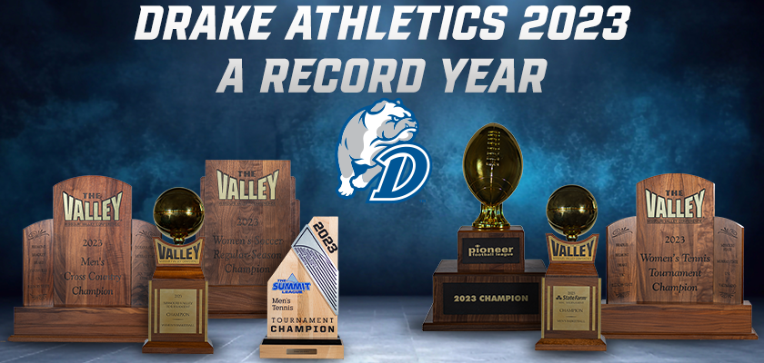 𝐘𝐞𝐚𝐫 𝐨𝐟 𝐭𝐡𝐞 𝐁𝐮𝐥𝐥𝐝𝐨𝐠𝐬

Throughout the Drake Athletics Department in 2023, 𝟕 conference champions were crowned, records were shattered and multiple individuals qualified for the NCAA Championships.

Here’s to even more success in 2024!

#DSMHometownTeam