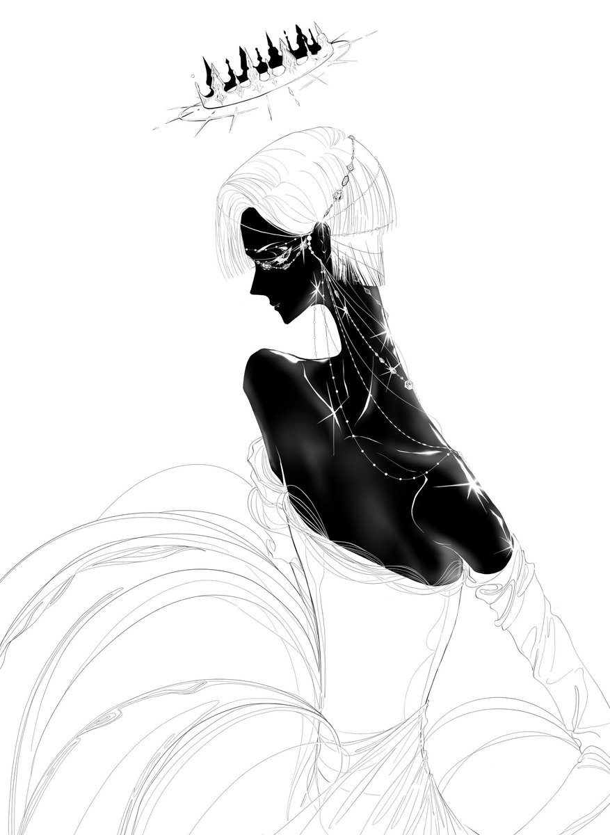 ShiuBebado's tweet photo. 堆一堆
#宝石之国 #黑水晶 #Phosphophyllite #宝石の国 #フォスフォフィライト #procreate https://t.co/HGqru9q9hn