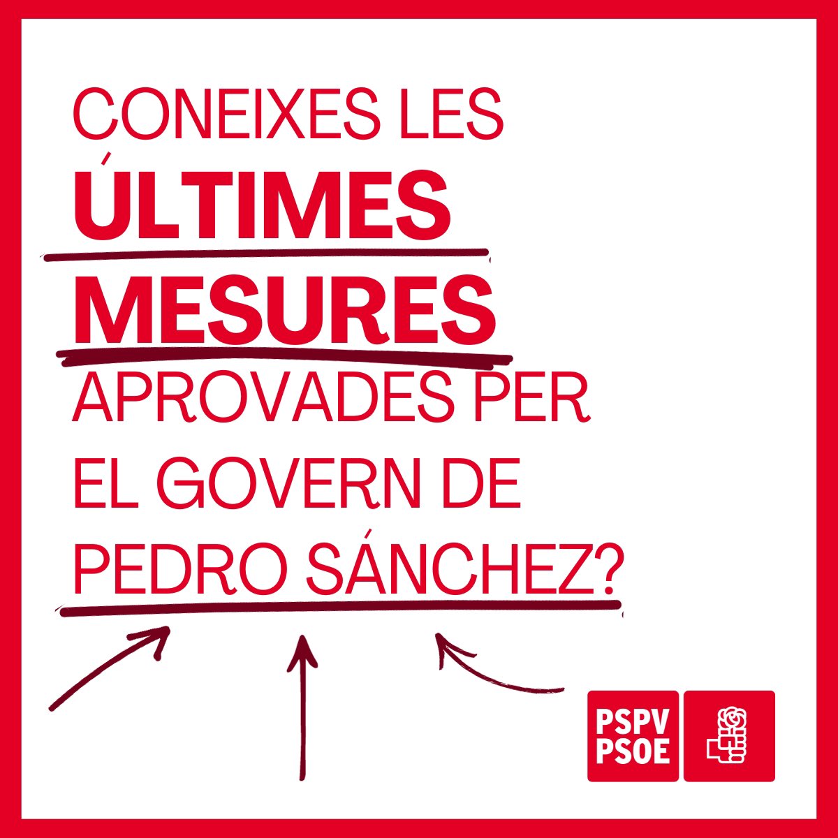 🧐 Coneixes les últimes mesures aprovades pel Govern de Pedro Sánchez?

Mesures per a la majoria dissenyades perquè ningú es quede enrere

Et comptem més 🧶⬇️