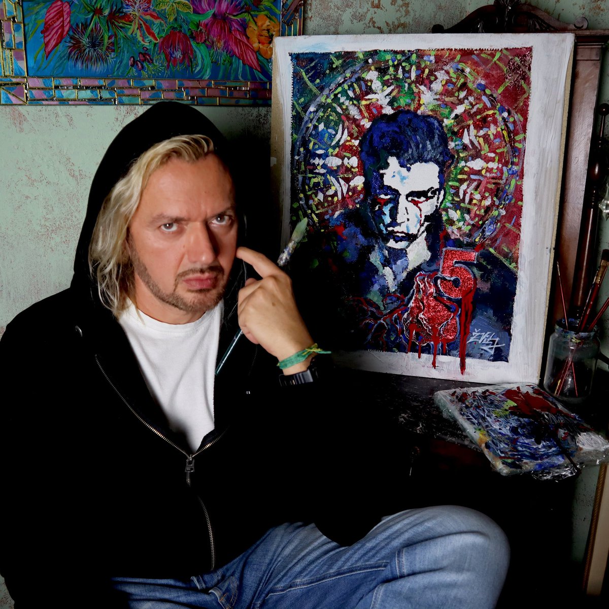 ZVitomirovic's tweet photo. #art #fineart #acrylic #acrylicpainting #artist #ArtistOnTwitter #tarotcards #tarot #gayartist #gayart #mixedmedia https://t.co/Hl55MrJoff