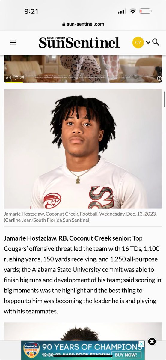 MariThetruth's tweet photo. Blessed! First team all broward #AGTG @CreekFootball1 @TheCribSouthFLA @larryblustein @CoachQ954 https://t.co/RibeeSu1DK