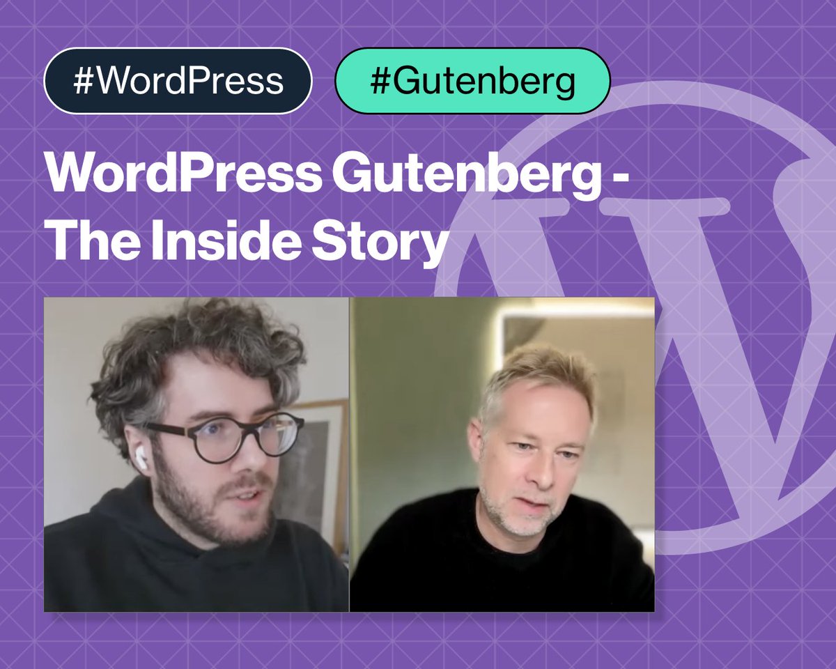 trewknowledge's tweet image. 🎥 Don&apos;t Miss @pootlepress&apos;s interview with @matias_ventura: The inside story of #WordPress Gutenberg! Gain unique insights into the project&apos;s genesis, early days, and key decisions.

👉 youtube.com/watch?v=GWN5Vy…
#Gutenberg #blockeditor