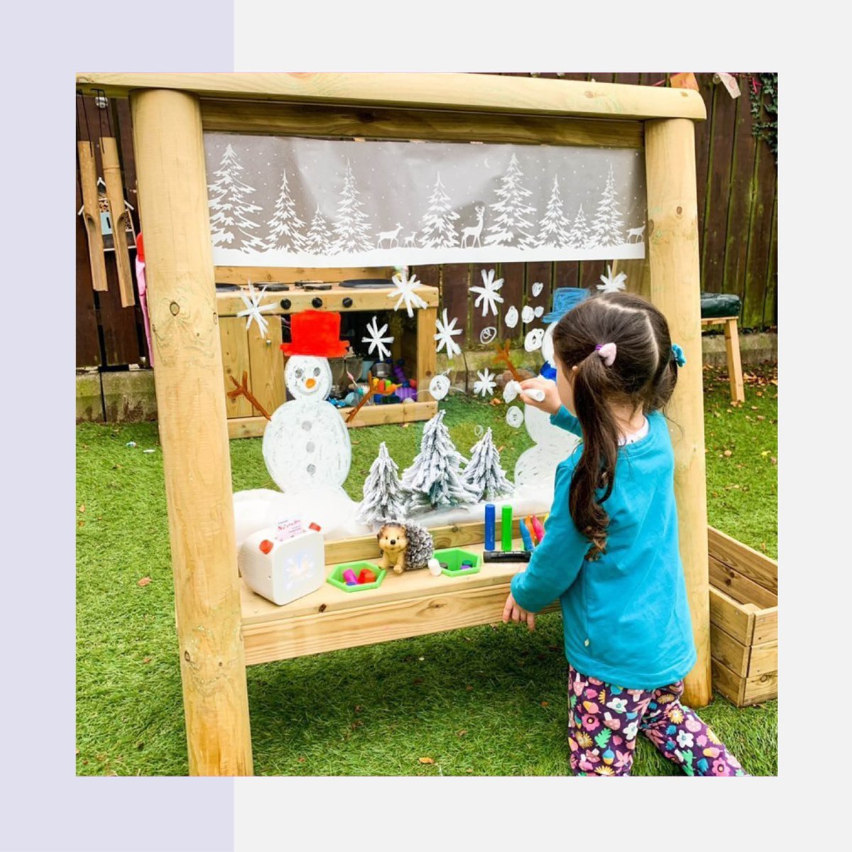 Why not try out some of these fun festive activities!?🎄 

👋 Draw a festive greeting to greet your guests  

🎄 Design a countdown to the New Year, keeping your neighbours in the know 

🎆 Leave a drawing for all your neighbours and visitors to enjoy! 

#PlumPlay #LifeAtPlay