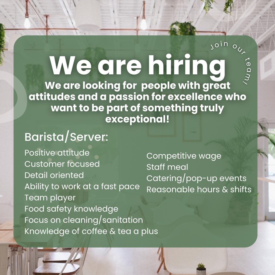 Chefdanielson's tweet photo. Send resumes https://t.co/9hxeX0c6bS