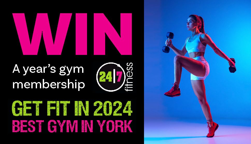 COMPETITION TIME 🎉 WIN a year’s membership at 24/7 Fitness! 🏋 Head to our website to enter! #giveaway #win #giveawaycontest #freegiveaway #competition #free #yorkcompetitions #magazinecompetition #york