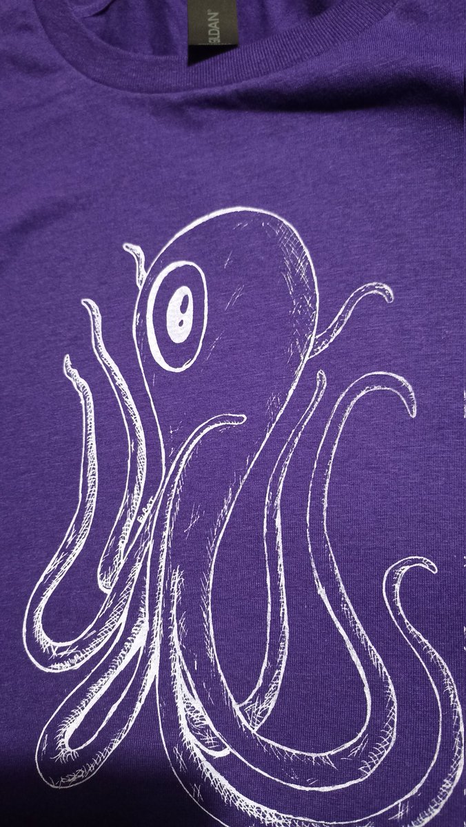 ElRatDesigns's tweet photo. 'Octoclops' t-shirts almost ready.

https://t.co/dwaSVNoyYD

#elrat #elratdesigns #octoclops #originaltshirts #handmade https://t.co/UyFgo0pe3c