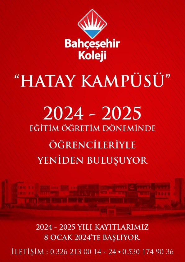 Bahçeşehir Koleji Hatay Kampüsü öğrencileriyle yeniden buluşuyor!
6 Şubat’ta yaşanan asrın felaketinde kaybettiğimiz değerli öğretmenlerimizi, sevgili öğrencilerimizi ve kıymetli velilerimizi rahmetle anıyoruz. Ruhları şad olsun!