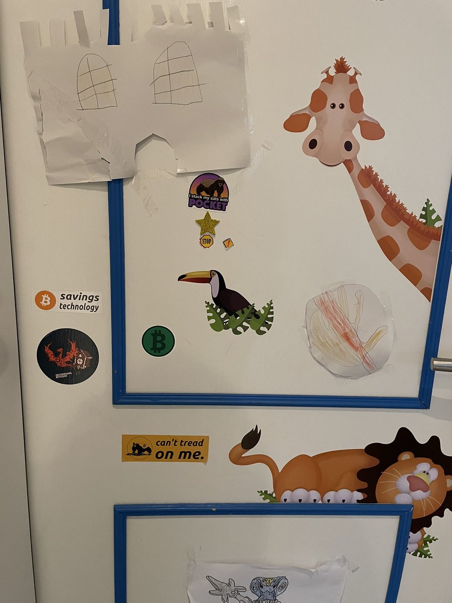 Saiagin21's tweet photo. My son's bedroom door😜
#Bitcoin
#Honeybadger
@PocketBitcoin
@zeitsprungbtc https://t.co/pa7S4uUY83