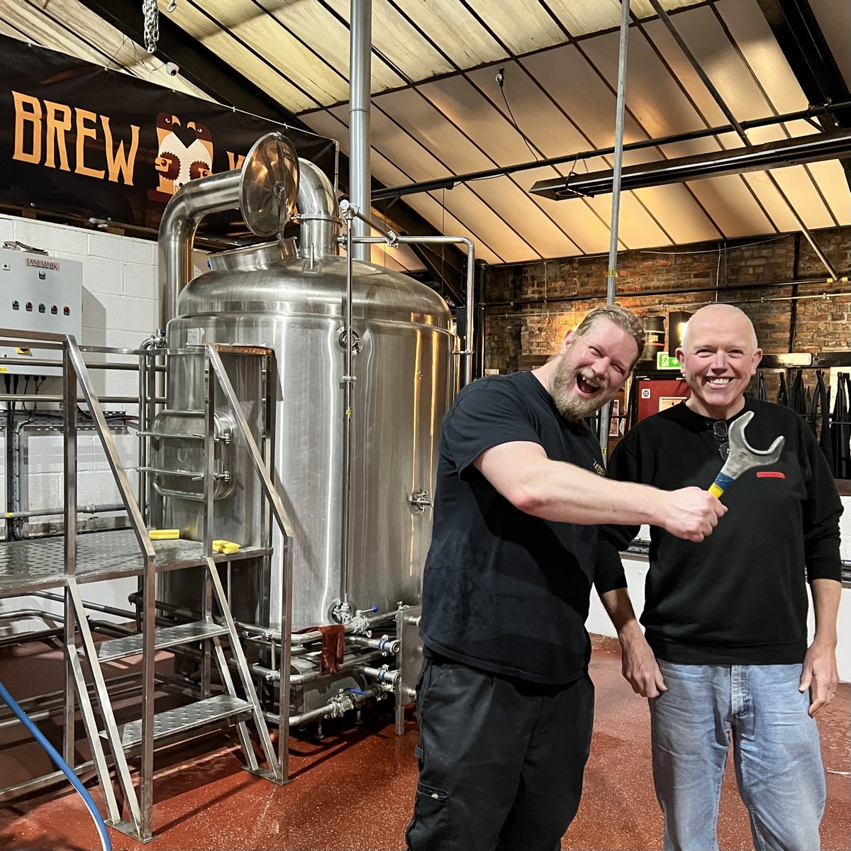 Brew York 🤝 Bricknell Brewery
Last week we were thrilled to welcome Richard from <a href="/BricknellBeers/">Bricknell Brewery</a>
 to <a href="/BrewYorkBeer/">Brew York</a> for an exciting new collaboration! What do you think we've been brewing? 👀