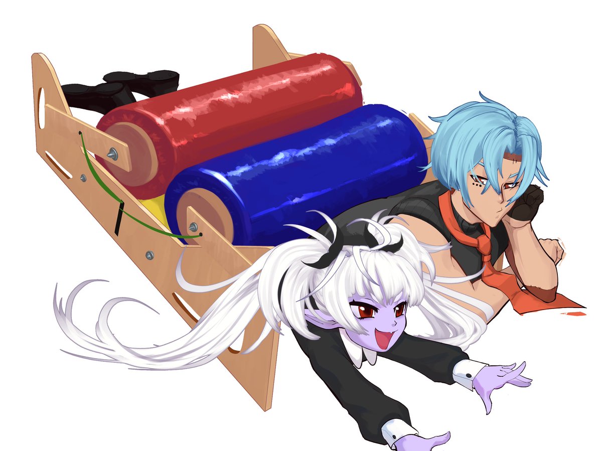 FrankeyDr's tweet image. For this year, she decided to show me how the machine works, I am not flat enough.
Everyone have a happy new year
#docart  #Vtuber