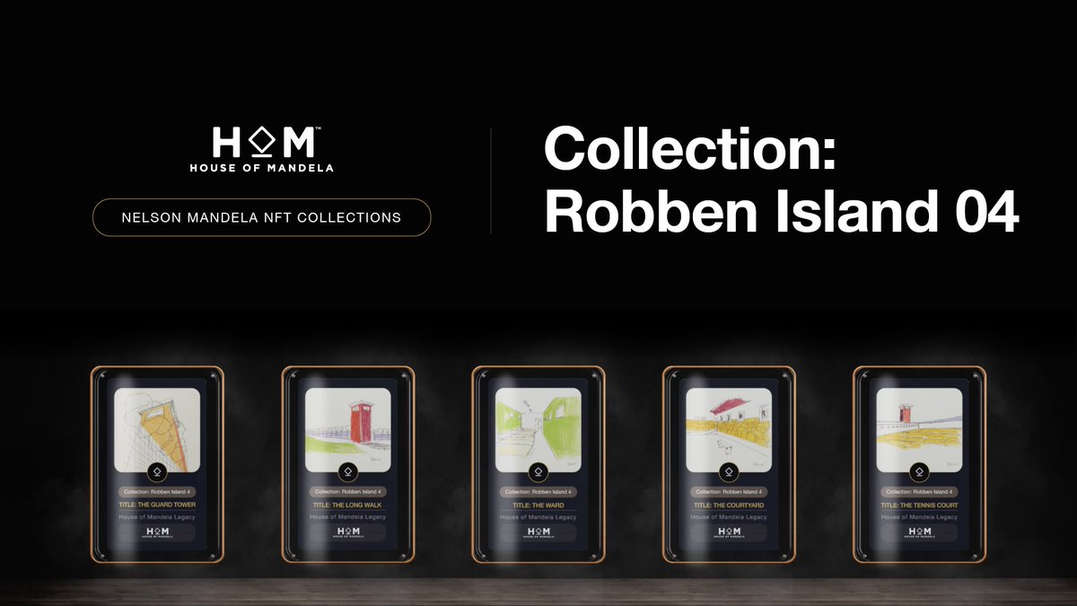 Mandela_tokens's tweet photo. The Robben Island Series Bronze level NFTs offer you a digital window into Mandela's captivity. These NFTs will feature 5 pieces of artwork from the series with a total of 5 copies of each piece, exclusively available in digital form.

#NFT #NFTartwork #nftart #nftcollection https://t.co/zatDVwgey3