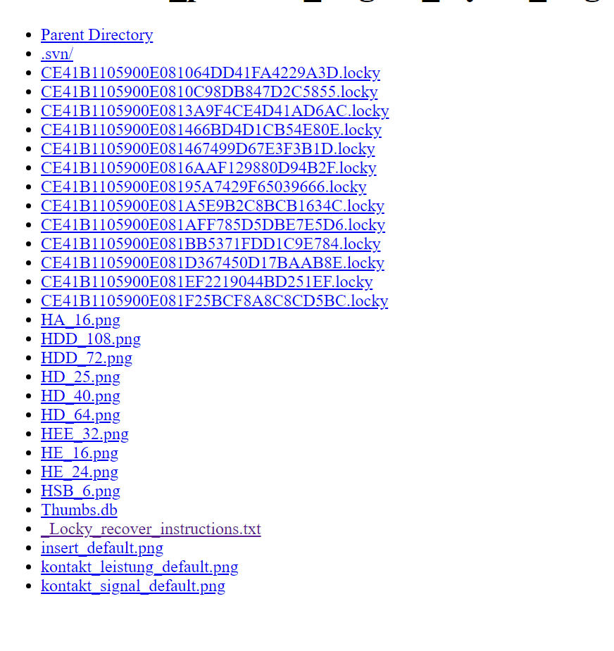 banthisguy9349's tweet image. newly #googledork to discover #locky #ransomware

intext:&quot;_Locky_recover_instructions.txt&quot; intitle:&quot;index of&quot;
@Gi7w0rm