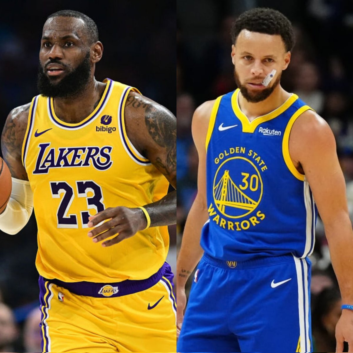 NBAdabad's tweet photo. Nessa temporada, LeBron James está com um aproveitamento na bola de três MELHOR do que Stephen Curry.

• LeBron acertou 41,3%
• Curry acertou 41,0%

É o melhor aproveitamento de LeBron James em toda a carreira.

👑 https://t.co/GCe8d79MjE