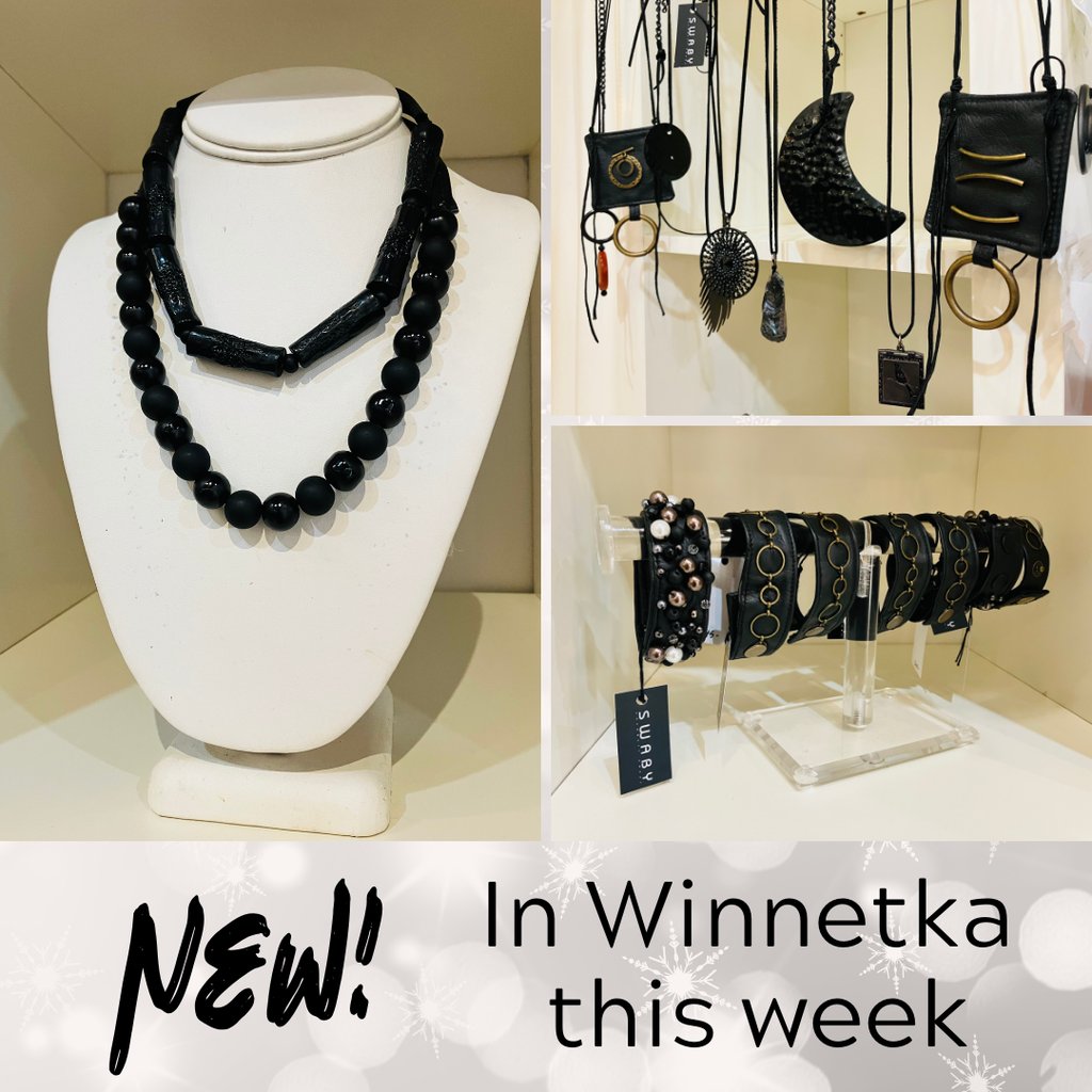 SwabyRebel's tweet photo. If you haven’t stopped in our Winnetka store recently, we just spruced things up a bit with a fresh batch of hand-crafted jewelry pieces, made by Shernett Swaby!
#winnetka #shopwinnetka #swabywinnetka https://t.co/LvEFCrhdtl