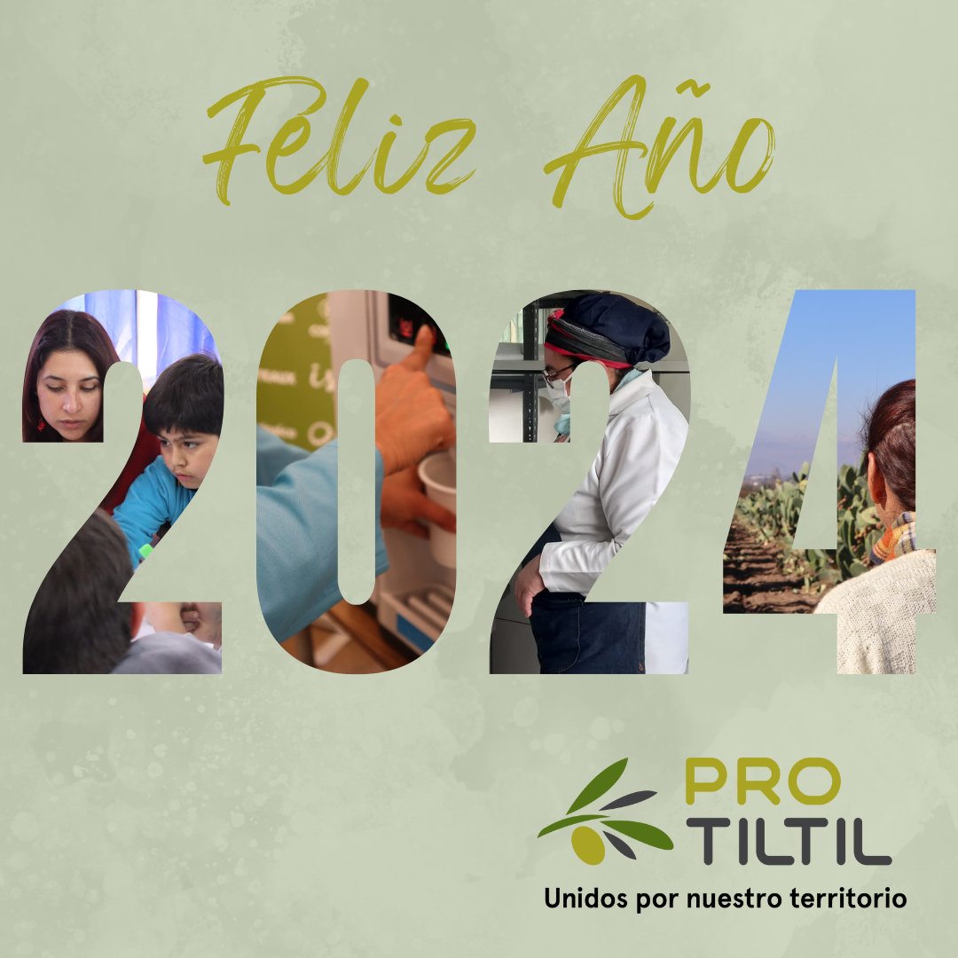 El equipo de Pro Tiltil y sus ocho empresas socias les desean un gran 2024. ¡Gracias por acompañarnos durante 2023! ¡Nos vemos el próximo año!

#2024 #añonuevo #tiltil #sustentabilidad #cultura #eficienciahídrica #educación #vidsaludable #emprendimiento