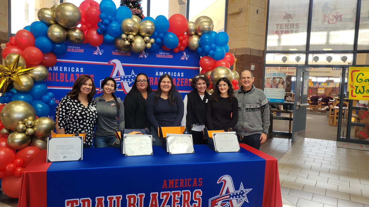 GenXwisdom's tweet photo. Late post. Congratulations to these amazing students on receiving an academic scholarship from @UTEP for their hard work @BlazerNationAHS https://t.co/SsrVVJMUMT