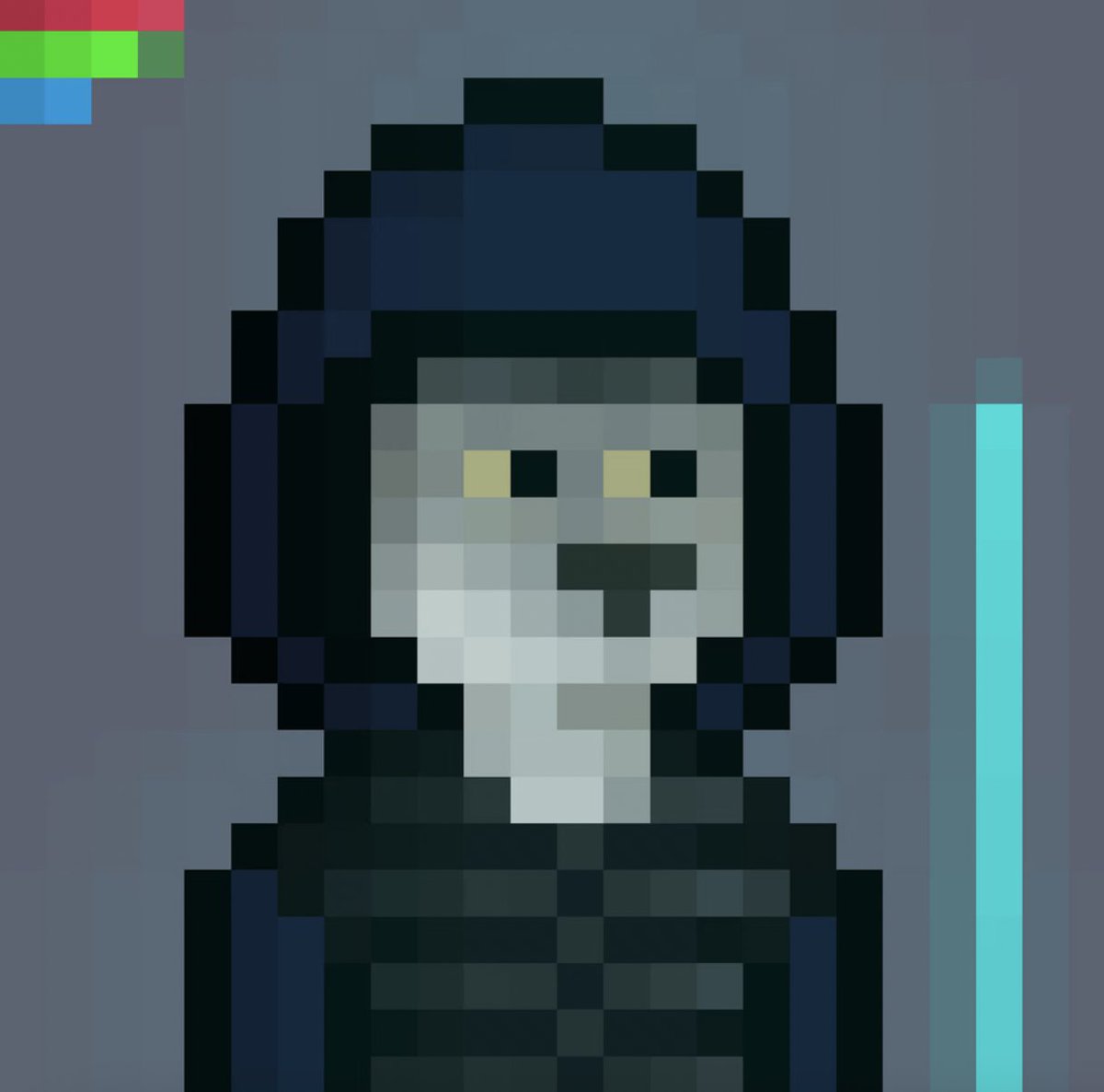 Nakamigo17402's tweet photo. Wolf with Sword! #Nakamigos #cloaks #Gamefi3 https://t.co/4mXwkzKtiu