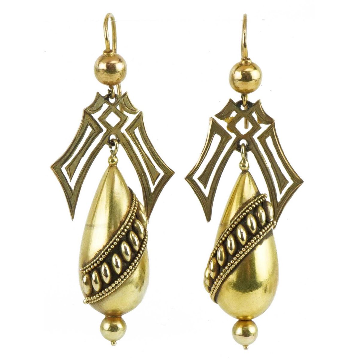 Join the Antiques, Collectables, and Jewellery Auction on 9th Jan 2024!

Lot 3016 is a Pair of Victorian unmarked gold drop earrings.

Explore the catalogue: bit.ly/3GQV2Rc

#eastbourneauctions #victorianearrings #unmarkedgold #goldearrings #vintagejewelry