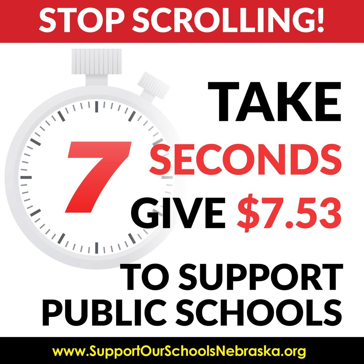 🌈 Wes Jensen (he/him) 🏳️🌈 (@wesjensen86) on Twitter photo 🚨 Stop scrolling & give $7.53 to keep public dollars for public schools 🚨
Donate at secure.actblue.com/donate/sosne-a….
Let’s make sure <a href="/SOSNebraska/">Support Our Schools Nebraska</a> has the resources needed to REPEAL the LB753 voucher tax credit scheme. 🚨 Stop scrolling & give $7.53 to keep public dollars for public schools 🚨
Donate at secure.actblue.com/donate/sosne-a….
Let’s make sure <a href="/SOSNebraska/">Support Our Schools Nebraska</a> has the resources needed to REPEAL the LB753 voucher tax credit scheme.