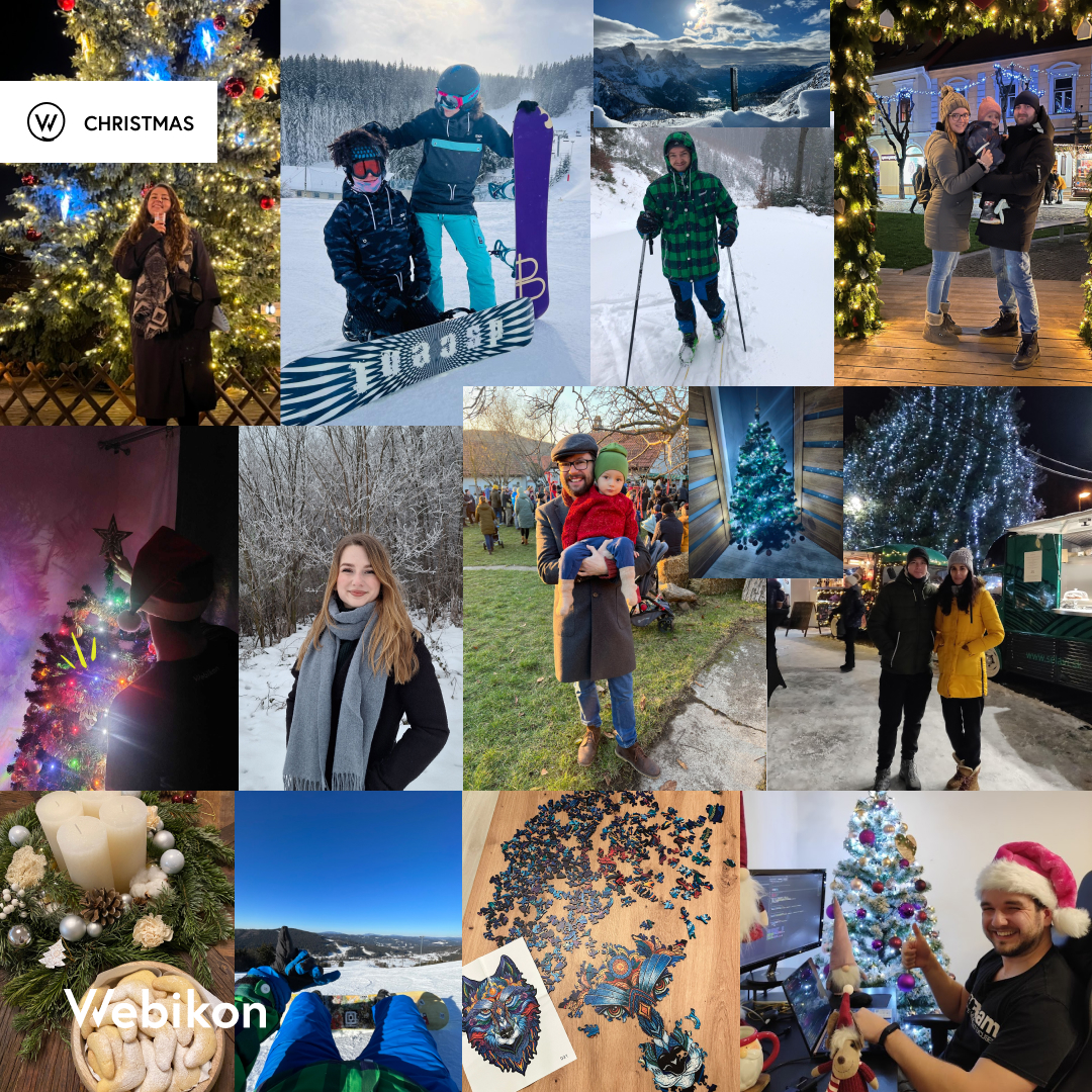 These snapshots capture the joy, laughter, and warmth we've shared this Christmas. We are grateful for the memories and the fantastic people who make our team a true holiday family.  🎅🤶🎄

webikon.sk/kontakt/