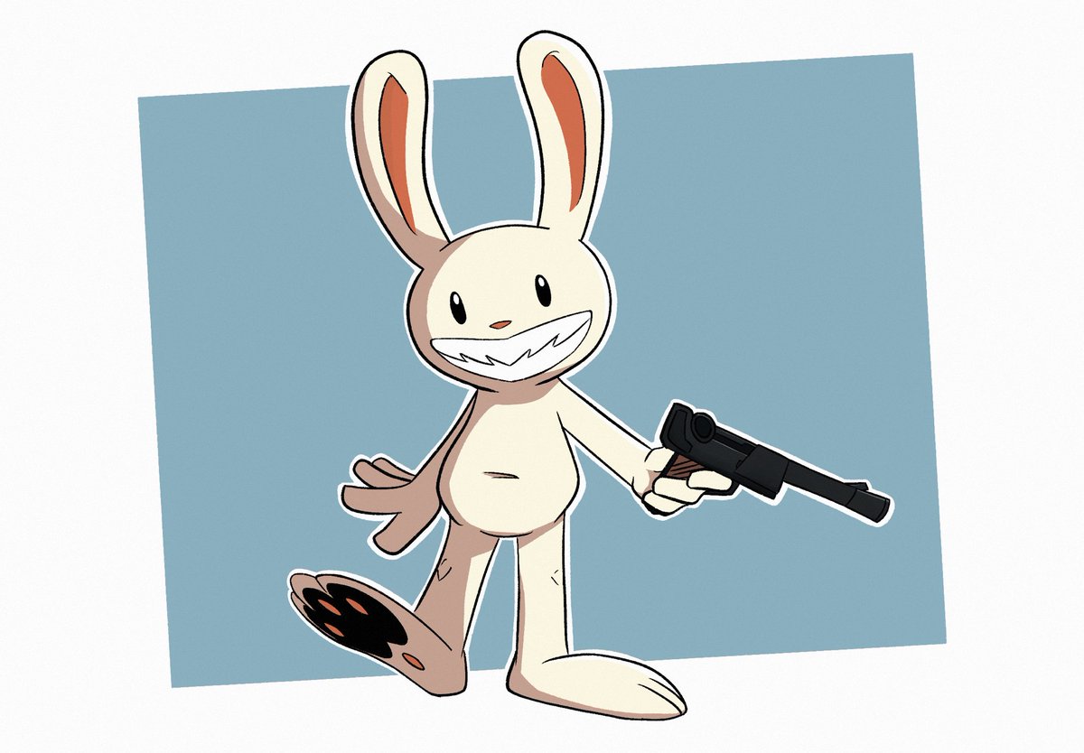 JayDefective's tweet photo. Recently got into Sam &amp; Max so here’s a Max

#SamandMax #fanart #digitalart https://t.co/bBsIjYfqrd