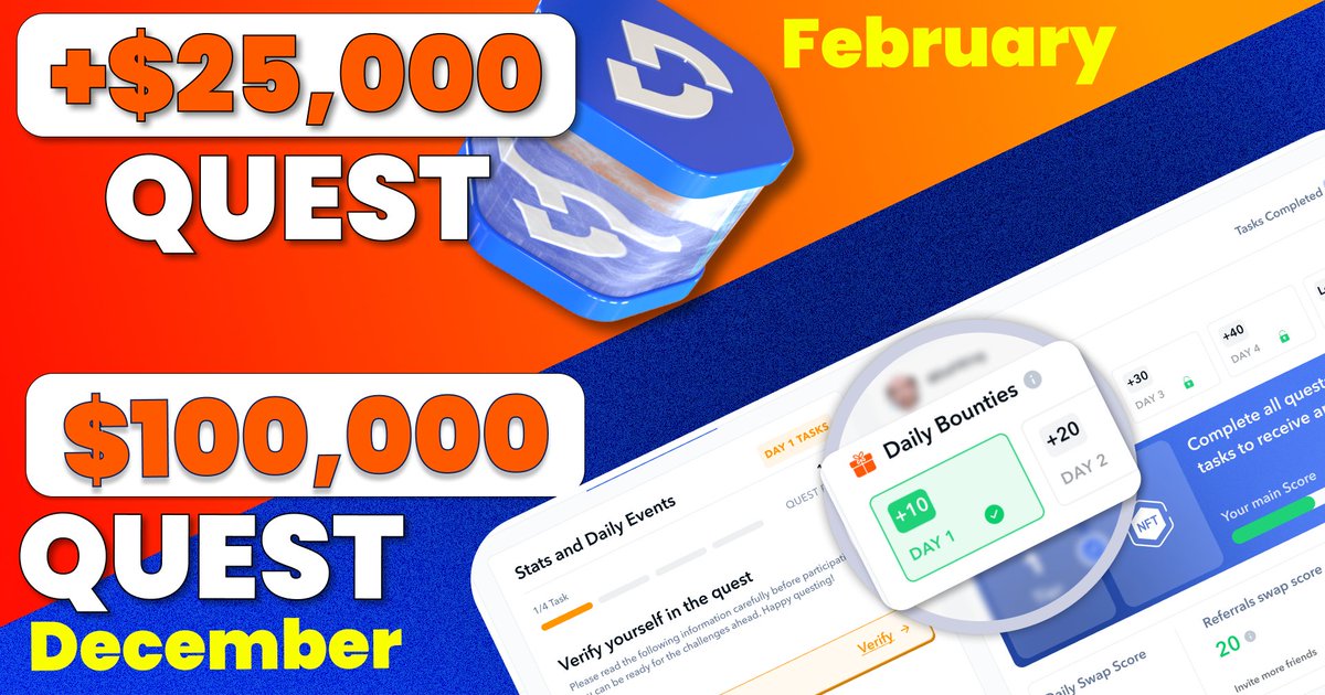 9. We Launched Major Community Events!

Our 1st Quest in February was launched with $25,000 prize pool, leaving the community with excitement.

Now, our $100,000 Quest is live, powered by our SocialFi, providing an exceptional experience for all participants.