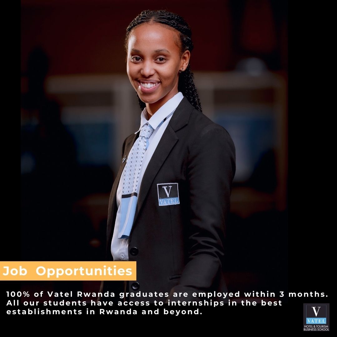 VatelRw's tweet photo. Three reasons to join Vatel Rwanda and start your journey to an exciting career.
Apply today and join the leading global hospitality and tourism management school.
Apply at https://t.co/67NhRl8B04.
#VatelRwanda #ApplyToVatel https://t.co/f2jsvhG3tk