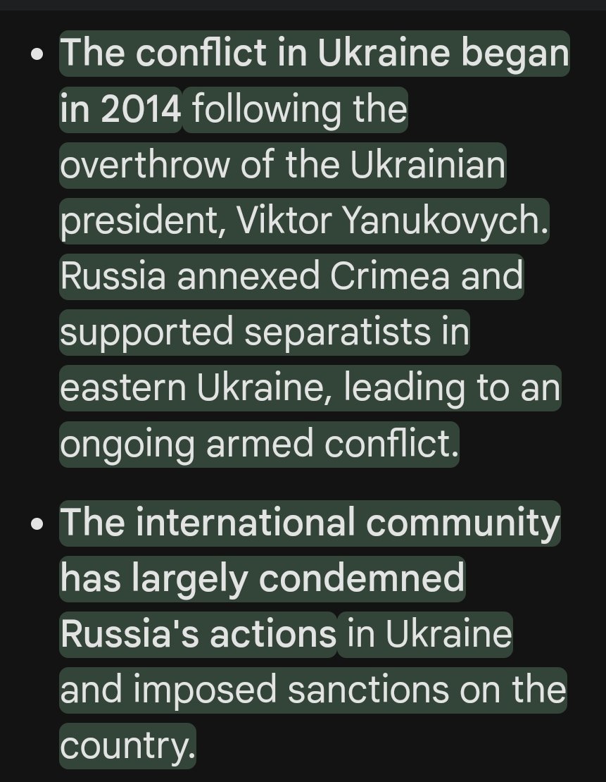 ManavendraS's tweet photo. While testing #Bard asked randomly to justify Russia war on Ukraine. It came up with #neutrality but no definite answer. Impressed, I asked for justifying #Ukraine offensive against #Russia , displayed attached reply apart from preaching. Should AI take sides ?
#PeaceNotWar https://t.co/vGtOYT9q4G