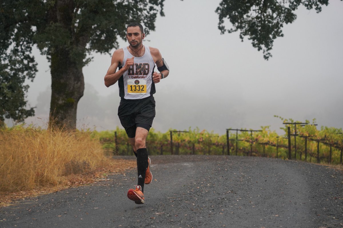 One of the lead runners during the Cloverdale Vineyard Race.  It was absolutely pouring for this event.   Easily the wettest race of the year that I shot. 

October 2023. 

#racephotography #running #run #sonomacounty #sportsphotography