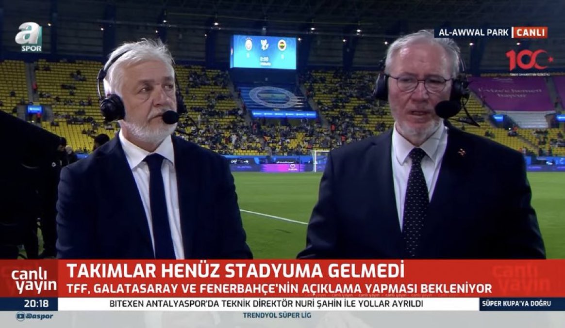 A Spor’dan Levent Tüzemen: 

“Ben bu derbinin oynanmasindan yanayim. Arap kardeşlerimiz çok güzel ağırladı bizi çünkü.”