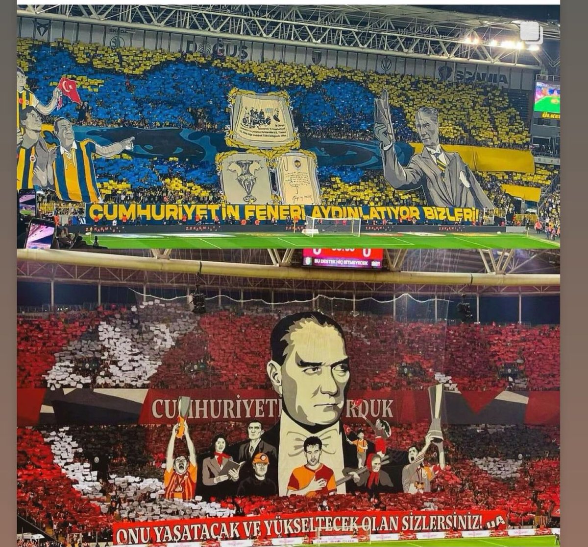 Bu ülkenin milli değerleri kırmızı çizgimizdir.🇹🇷🇹🇷🇹🇷

#SuperKupa #iptal #Ataturk #GSvsFB