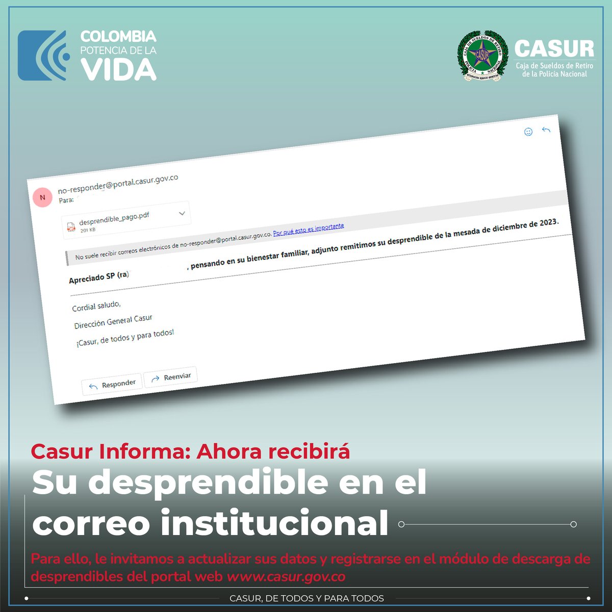 Cuenta Oficial Directora General (E) de Casur tweet media