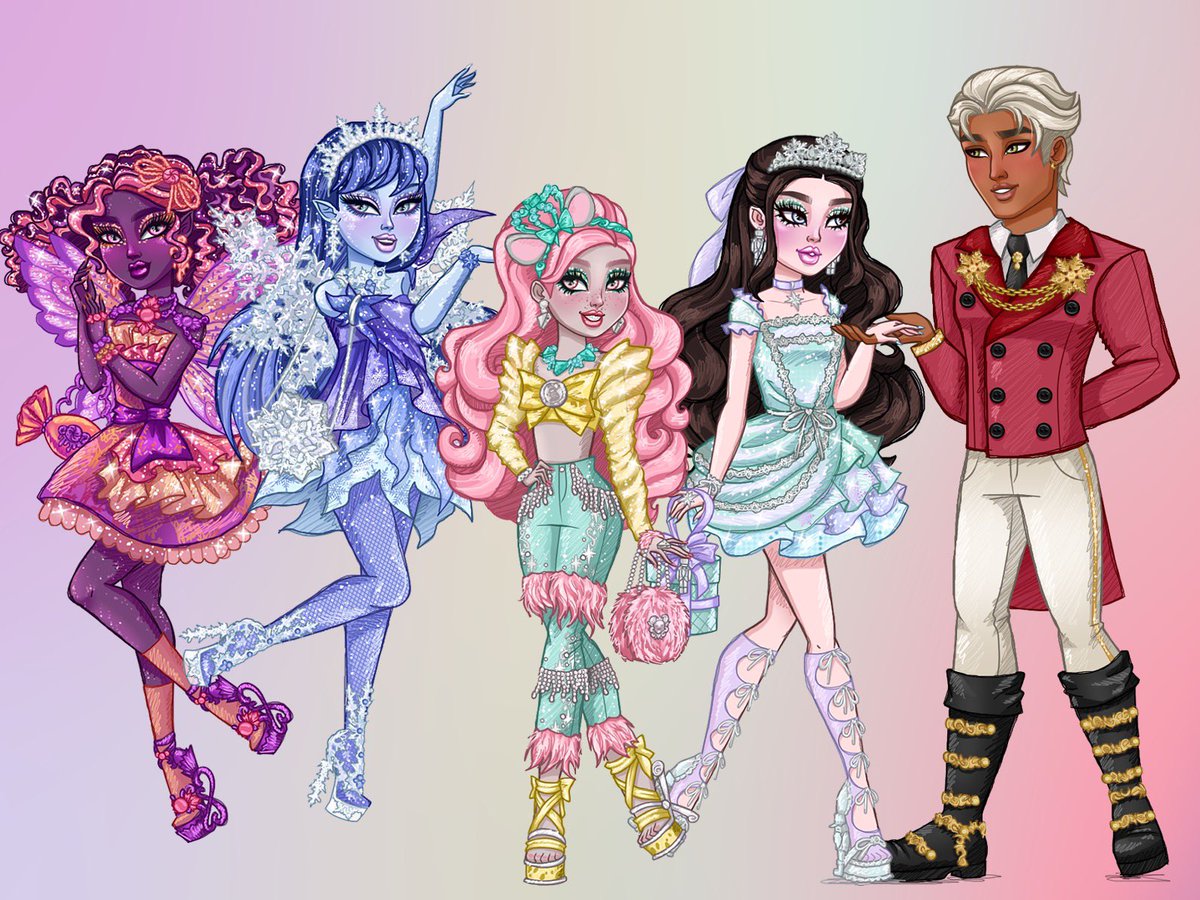 The Nutcracker characters in Ever After High 
❄️ A THREAD ❄️
#everafterhigh #dolltwt #thenutcracker