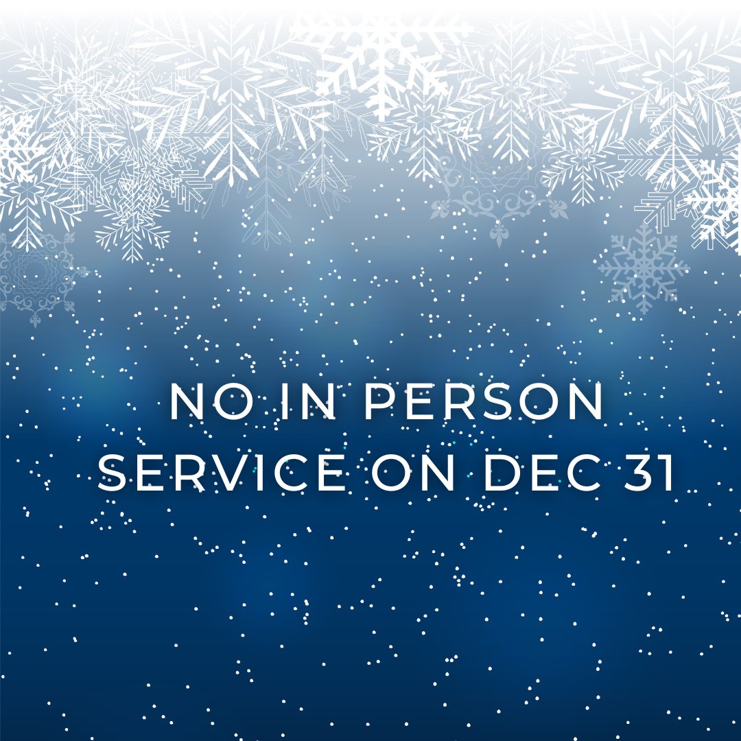 View an online message available the morning of Dec. 31 (eastsideharrisonburg.org), but there will be no in-person services.  We look forward to seeing you again on Jan. 7!