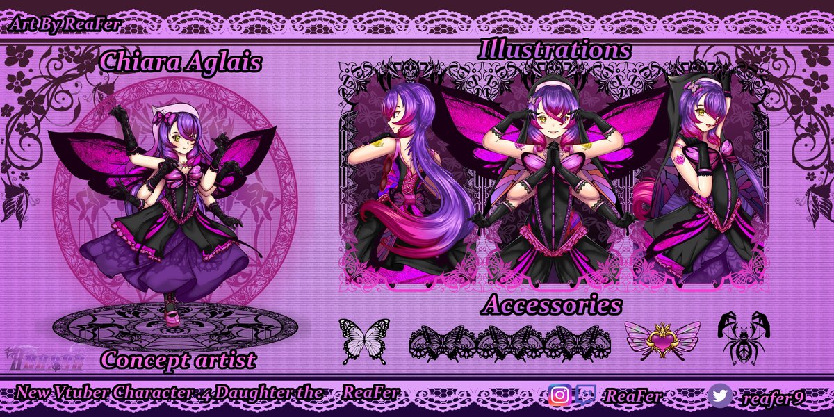 ReaFer9's tweet photo. 🔥New character creation Chiara Aglais 🔥
She is a young girl with skills in manipulating objects and incest.
🕸️1 Artistic concept
🕸️3 illustrations
🕸️1 token
#ENVtuber #VtuberUprising #Vtuber https://t.co/Jz3nj1mH2j