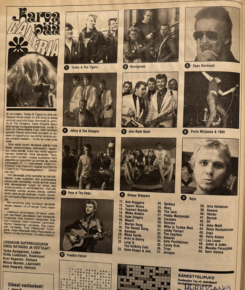 EtusivunJuttu's tweet photo. Suosikki 12/1979
Kannessa Cliffiä, Abbaa ja Ganesia.
Listoilla Reijo Kallio taisteli urheasti discoa vastaan.
Myös #Eini haastiksessa 44 vuotta sitten (julkaisi muuten juuri uuden biisin).
Lukijaäänestys näytti #rockabilly’n olleen vahvasti esillä.
#abba #hurriganes #boneyM https://t.co/KvS2MhmDx2