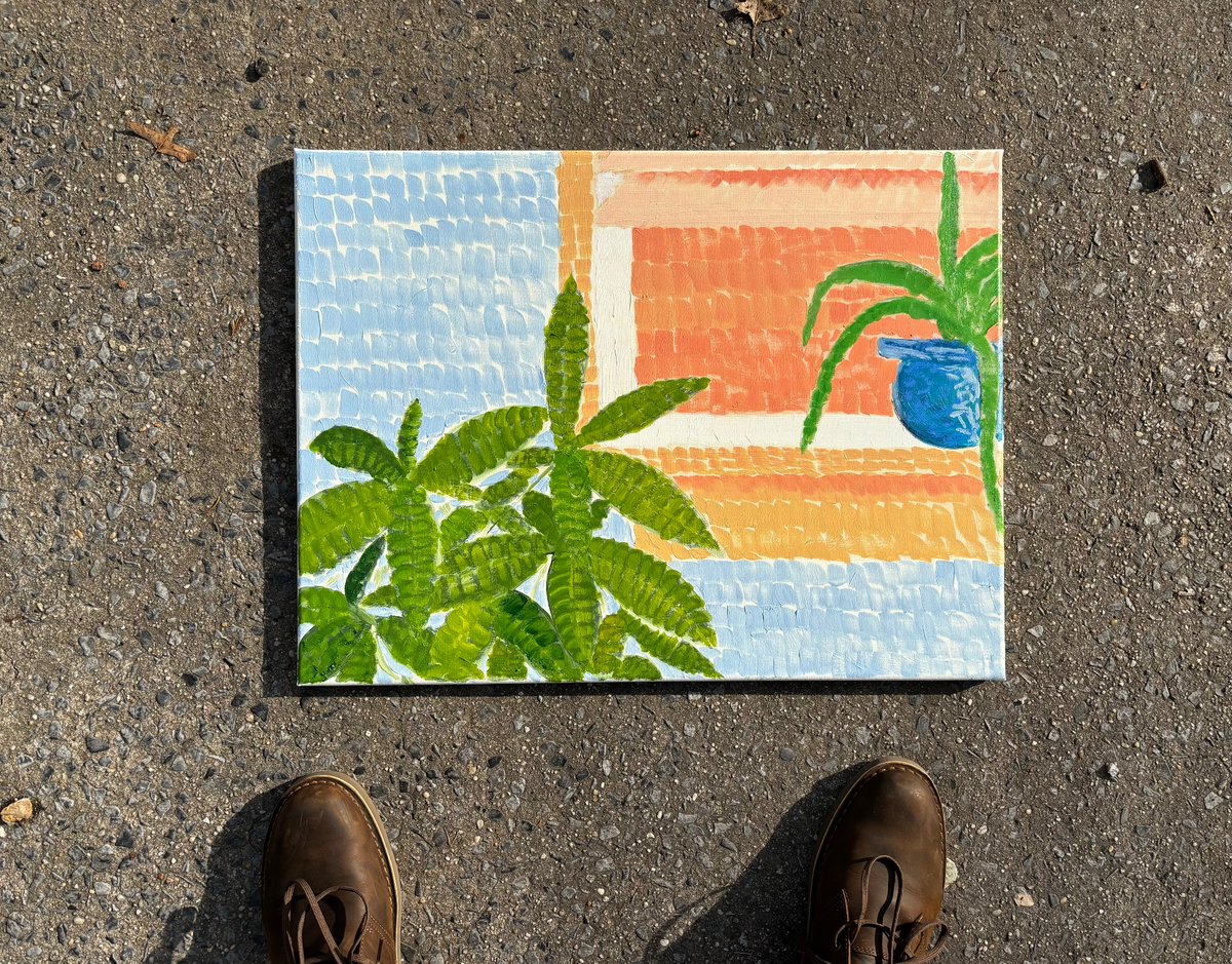 macosullivanart's tweet photo. Astoria Plant Life (18x24 inches, oil paint) - check out my website https://t.co/YmwYWJJh4X https://t.co/6JCnqn2sGh