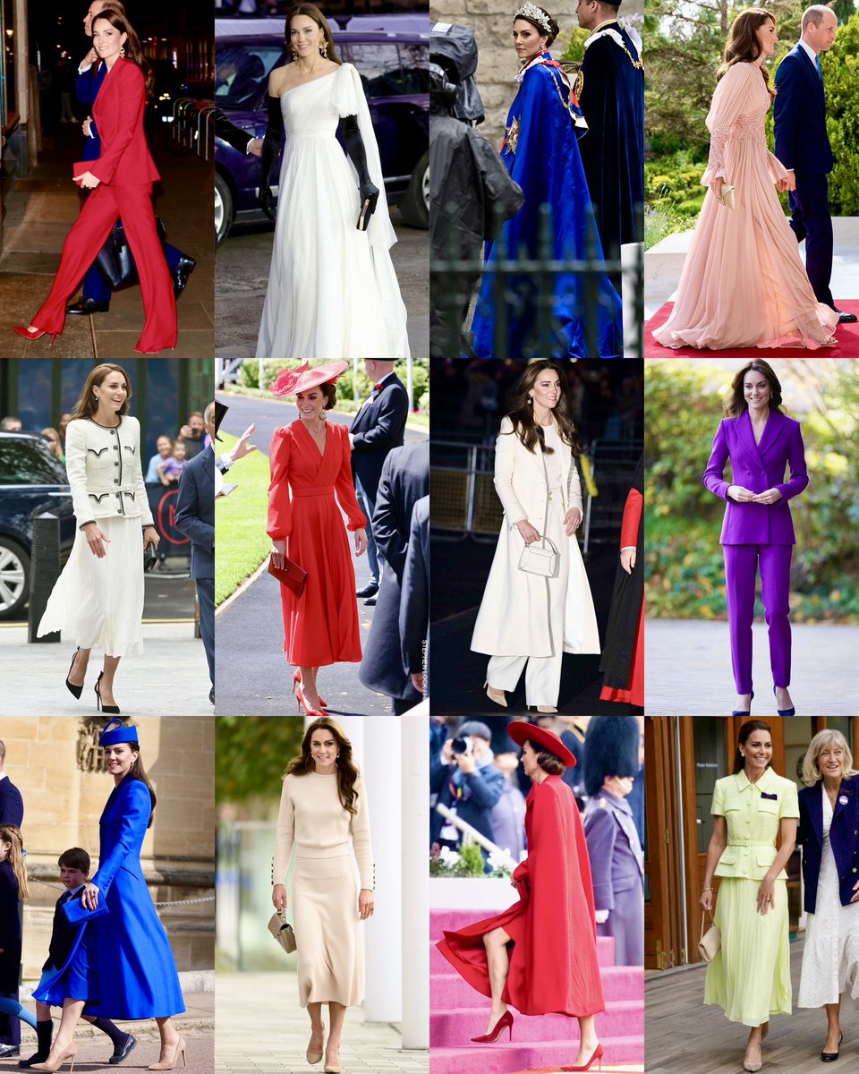 RoyallyBelle_'s tweet photo. My top 12 favourite looks worn by the Princess of Wales in 2023! 😍👑 https://t.co/s7dewSXZJs