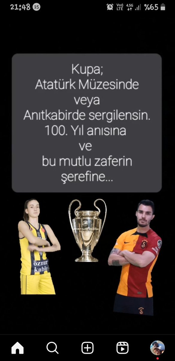 #GSvsFB
#fenerbahçe #galatasaray #süperkupa #superkupa #100yaşında #cumhuriyet #kırmızıçizgi #istiklalmarşı #atatürk #paylaşım #dostluk #zafer #türkmilleti 

Mezarında bile düşmanını titreten
 ULU ÖNDERİMİZ MUSTAFA KEMAL ATATÜRK
hâlâ damarlarımızdaki KANDA yaşıyor..